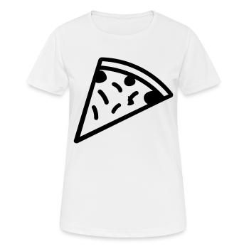 part de pizza - T-shirt respirant Femme - blanc - Devant - AI Model Female 172 dark (172cm)