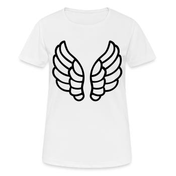 Angel Wings - Women's Breathable T-Shirt - white - Front - AI Model Female 172 dark (172cm)