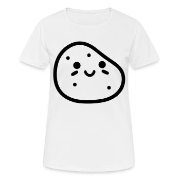 Kartoffel - Frauen T-Shirt atmungsaktiv - Weiß - Vorne - AI Model Female 172 dark (172cm)
