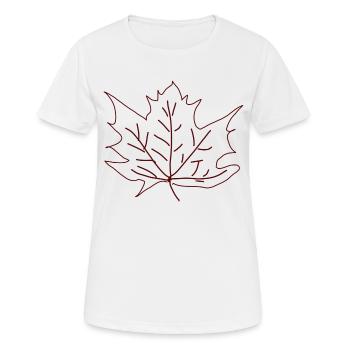 Herbstsaison Ahorn Blatt Herbst - Frauen T-Shirt atmungsaktiv - Weiß - Vorne - AI Model Female 172 dark (172cm)