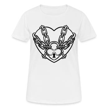 Coeur Château Émotionnel Froid Blocus Goth Gothique Emo - T-shirt respirant Femme - blanc - Devant - AI Model Female 172 dark (172cm)