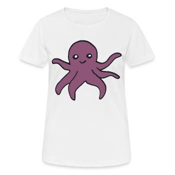 oktopus - Frauen T-Shirt atmungsaktiv - Weiß - Vorne - AI Model Female 172 dark (172cm)