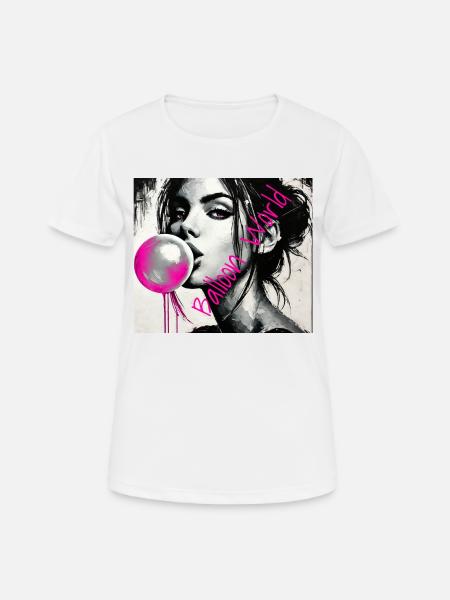 Ballon-Welt - Frauen T-Shirt atmungsaktiv - Weiß