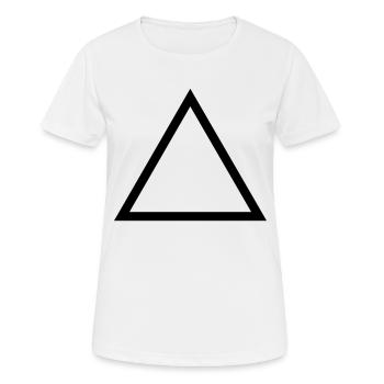 triangle - T-shirt respirant Femme - blanc - Devant - AI Model Female 172 dark (172cm)