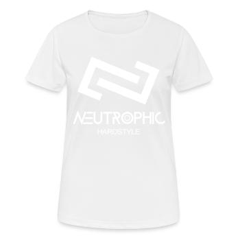Neutrophic Hardstyle - Frauen T-Shirt atmungsaktiv - Weiß - Vorne - AI Model Female 172 dark (172cm)