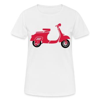 Roller - Frauen T-Shirt atmungsaktiv - Weiß - Vorne - AI Model Female 172 dark (172cm)