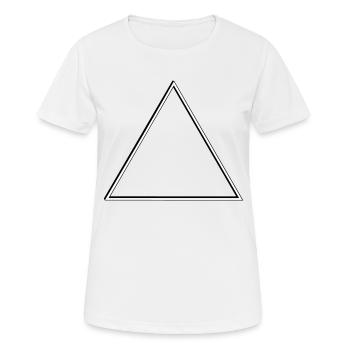 triangle - Women's Breathable T-Shirt - white - Front - AI Model Female 172 dark (172cm)