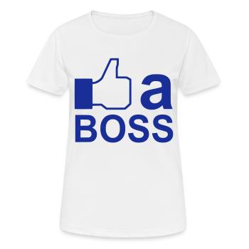 Like a Boss - Women's Breathable T-Shirt - white - Front - AI Model Female 172 dark (172cm)