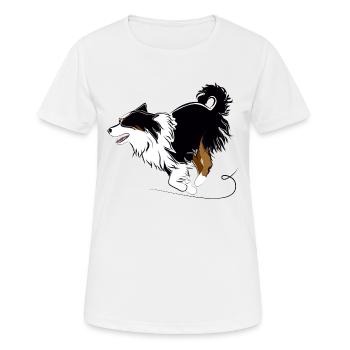 Arthur - Frauen T-Shirt atmungsaktiv - Weiß - Vorne - AI Model Female 172 dark (172cm)