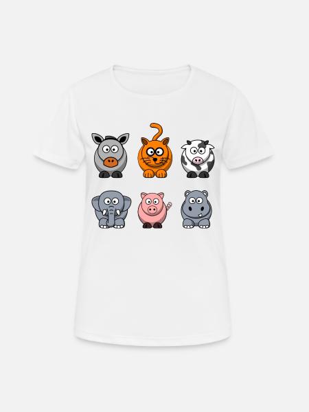 Bauernhof - Frauen T-Shirt atmungsaktiv - Weiß