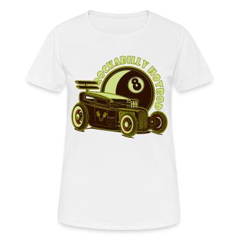 Heißes Stiel - Frauen T-Shirt atmungsaktiv - Weiß - Vorne - AI Model Female 172 dark (172cm)