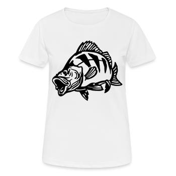 barsch_jagt - Frauen T-Shirt atmungsaktiv - Weiß - Vorne - AI Model Female 172 dark (172cm)