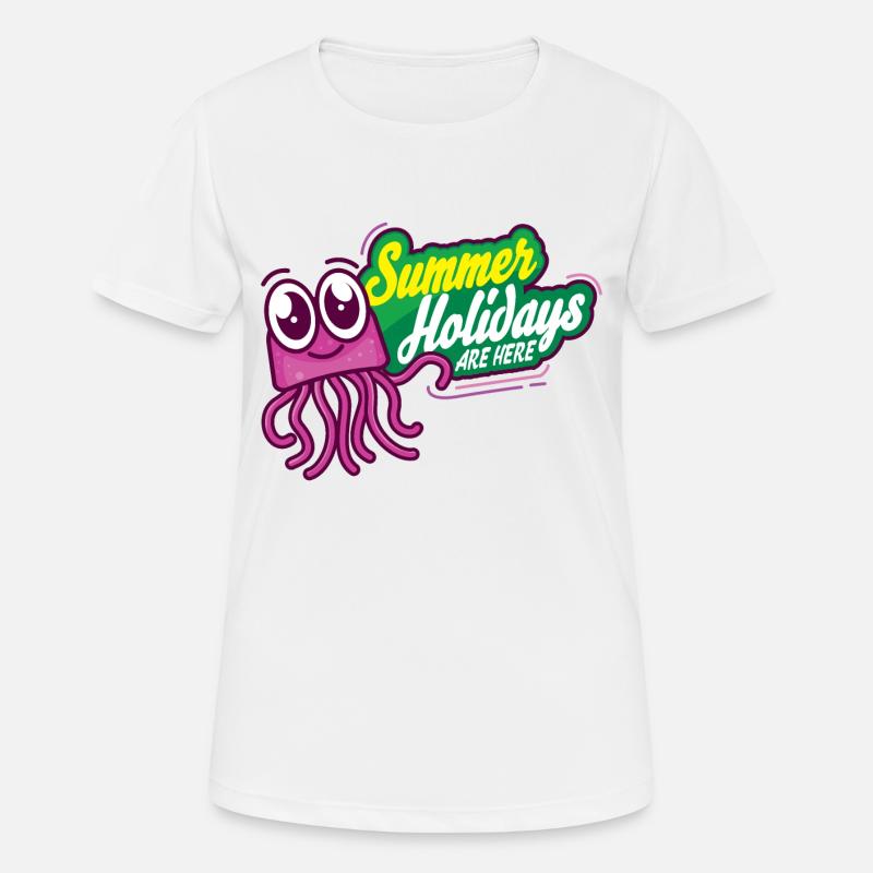 summer holidays - Women's Breathable T-Shirt - white