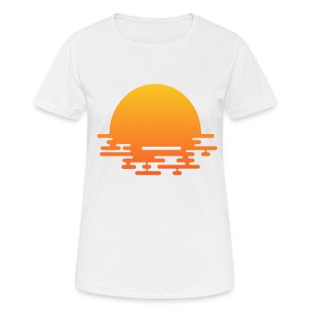 lever du soleil - T-shirt respirant Femme - blanc - Devant - AI Model Female 172 dark (172cm)