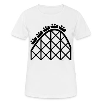 roller coaster - Women's Breathable T-Shirt - white - Front - AI Model Female 172 dark (172cm)