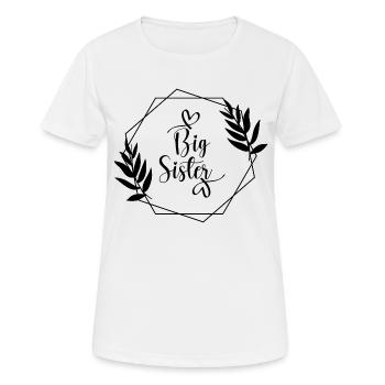 Große Schwester - Frauen T-Shirt atmungsaktiv - Weiß - Vorne - AI Model Female 172 dark (172cm)