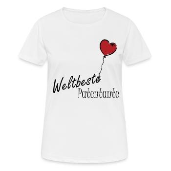 Weltbeste Patentante - Frauen T-Shirt atmungsaktiv - Weiß - Vorne - AI Model Female 172 dark (172cm)
