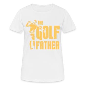 The Golf Father - Frauen T-Shirt atmungsaktiv - Weiß - Vorne - AI Model Female 172 dark (172cm)