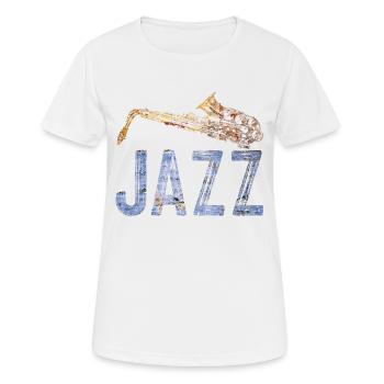 Jazz - Women's Breathable T-Shirt - white - Front - AI Model Female 172 dark (172cm)
