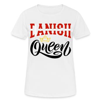 Danish Queen Denmark Danish Denmark Flag - Women's Breathable T-Shirt - white - Front - AI Model Female 172 dark (172cm)