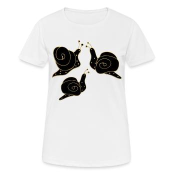 Snails - Women's Breathable T-Shirt - white - Front - AI Model Female 172 dark (172cm)