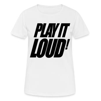 musique techno house dance play it loud cadeau - T-shirt respirant Femme - blanc - Devant - AI Model Female 172 dark (172cm)