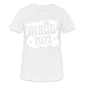 MALLE 2023 - Women's Breathable T-Shirt - white - Front - AI Model Female 172 dark (172cm)