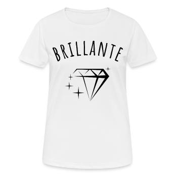 brillante idée cadeau - T-shirt respirant Femme - blanc - Devant - AI Model Female 172 dark (172cm)