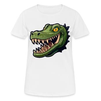 Alligator - T-shirt respirant Femme - blanc - Devant - AI Model Female 172 dark (172cm)