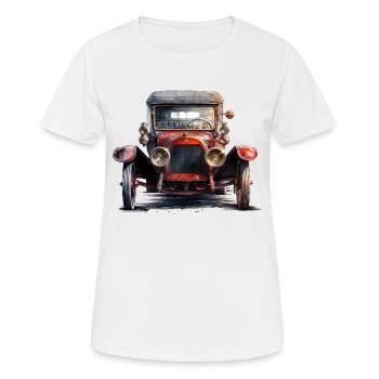 Oldtimer sind Zeugen aus vergangenen Zeiten - Frauen T-Shirt atmungsaktiv - Weiß - Vorne - AI Model Female 172 dark (172cm)