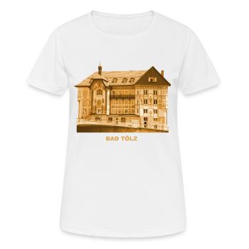 Bad Tölz, Marienstift, Kruglederer, Haute-Bavière, Bavière - T-shirt respirant Femme - blanc - Devant - AI Model Female 172 dark (172cm)