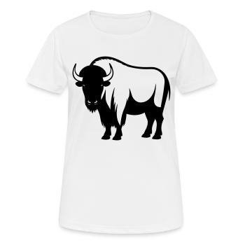 Buffalo - Women's Breathable T-Shirt - white - Front - AI Model Female 172 dark (172cm)