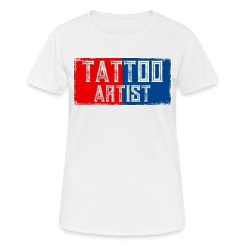 Tattoo Artist Tattoo Artist Inked Tattoo Studio - Women's Breathable T-Shirt - white - Front - AI Model Female 172 dark (172cm)