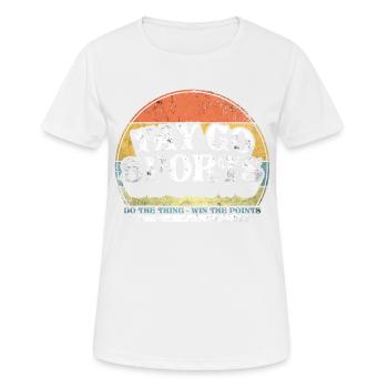 Yay Go Sports! Funny Sports - Women's Breathable T-Shirt - white - Front - AI Model Female 172 dark (172cm)