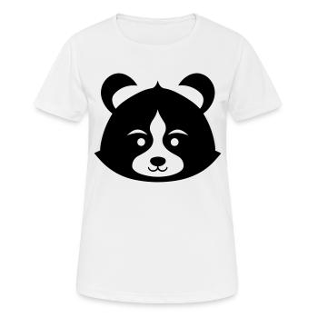 Panda - Frauen T-Shirt atmungsaktiv - Weiß - Vorne - AI Model Female 172 dark (172cm)