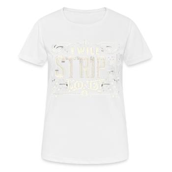 Je vais me déshabiller pour de l’argent 8 - T-shirt respirant Femme - blanc - Devant - AI Model Female 172 dark (172cm)