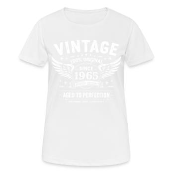 1965 Vintage 1965 60e Anniversaire 1965 Rétro 1965 - T-shirt respirant Femme - blanc - Devant - AI Model Female 172 dark (172cm)