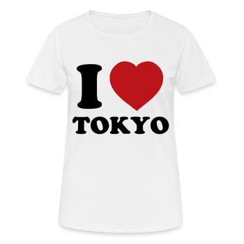 I Love Tokyo - T-shirt respirant Femme - blanc - Devant - AI Model Female 172 dark (172cm)