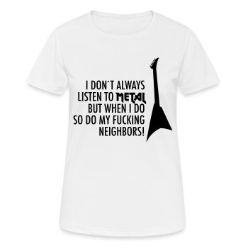 20-30 Metal Musik - Frauen T-Shirt atmungsaktiv - Weiß - Vorne - AI Model Female 172 dark (172cm)