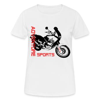Africa twin - T-shirt respirant Femme - blanc - Devant - AI Model Female 172 dark (172cm)