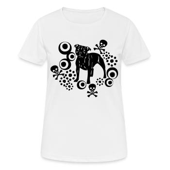 sbtart008_2 - T-shirt respirant Femme - blanc - Devant - AI Model Female 172 dark (172cm)