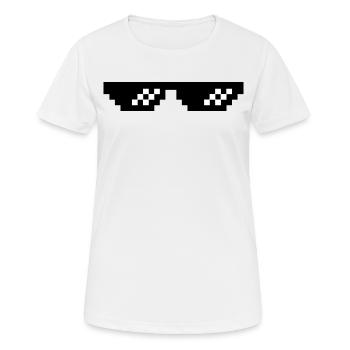 lunettes - T-shirt respirant Femme - blanc - Devant - AI Model Female 172 dark (172cm)