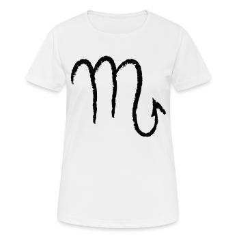 Sternzeichen Skorpion - Scorpio - Frauen T-Shirt atmungsaktiv - Weiß - Vorne - AI Model Female 172 dark (172cm)