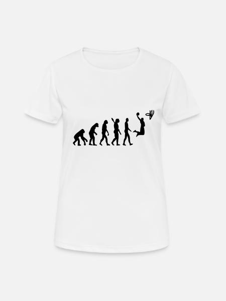 Evolution du basketball - T-shirt respirant Femme - blanc