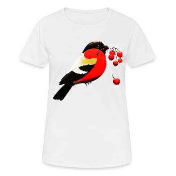 vogel - Frauen T-Shirt atmungsaktiv - Weiß - Vorne - AI Model Female 172 dark (172cm)