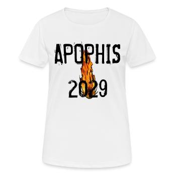 APOPHIS APPORTERA LA TERRE EN DANGER EN 2019 - T-shirt respirant Femme - blanc - Devant - AI Model Female 172 dark (172cm)
