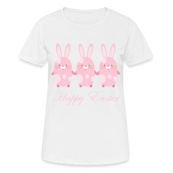 Easter - Frauen T-Shirt atmungsaktiv - Weiß - Vorne - AI Model Female 172 dark (172cm)