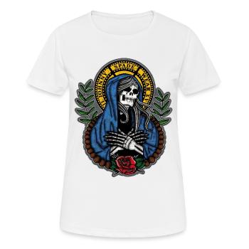 lady death - Women's Breathable T-Shirt - white - Front - AI Model Female 172 dark (172cm)