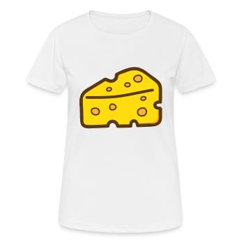 Tout le fromage ou le fromage - T-shirt respirant Femme - blanc - Devant - AI Model Female 172 dark (172cm)