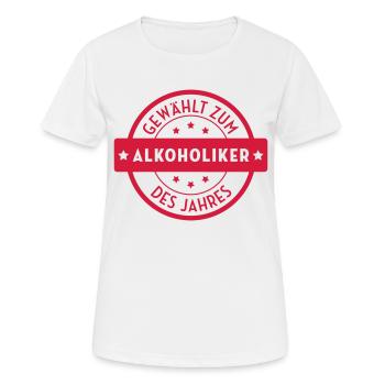 Alkohol - Alkoholiker - Alkoholikerin - Aperitif - Frauen T-Shirt atmungsaktiv - Weiß - Vorne - AI Model Female 172 dark (172cm)